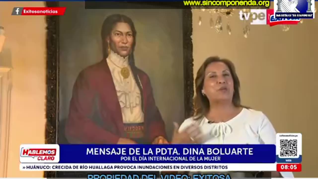 EN EL DÍA DE LA MUJER, DINA BOLUARTE HABLÓ Y DESTACÓ A LA MUJER TRABAJADORA, VALIENTE Y DE VIRTUDES