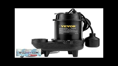 VEVOR Submersible Sewage Pump Water Pump 3/4 HP 5880GPH Cast Iron Review