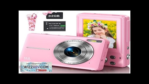 Digital Camera with 32G Card 1080P Kid Camera 44MP HD Digital Camera Review