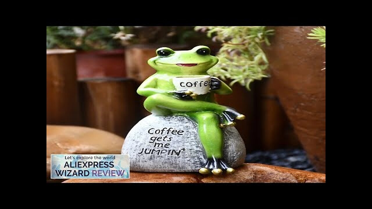 1pc resin patio lawn decoration desktop balcony home furnishings cartoon animal frog Review