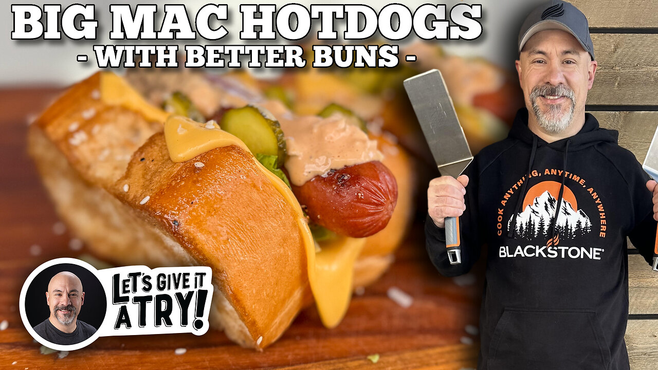 Todd's Big Mac Hotdogs with Better Buns on the Blackstone Griddle
