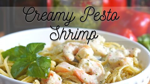 THIS IS A MUST HAVE * Italian Pesto Shrimp and Pasta Recipe