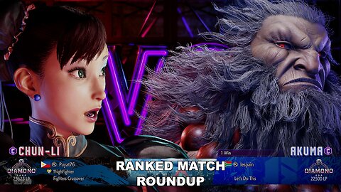 Kuya Kalbo SF6 Ranked Match Roundup. Chun Li 4 star Diamond Rank [Hori Fight Stick]