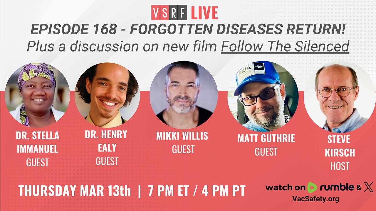 VSRF Live #168: Forgotten Diseases Return! Plus new film Follow The Silenced