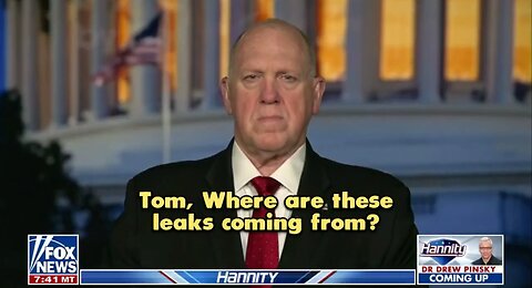 Tom Homan talks about where the leaks are coming from…the FBI