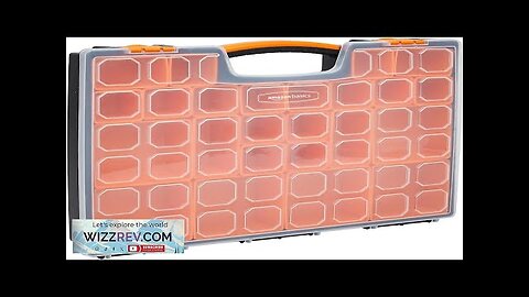 Amazon Basics 19-Removable Compartment Organizer Black Orange 16.5 x 13.2 x 2.4 Review