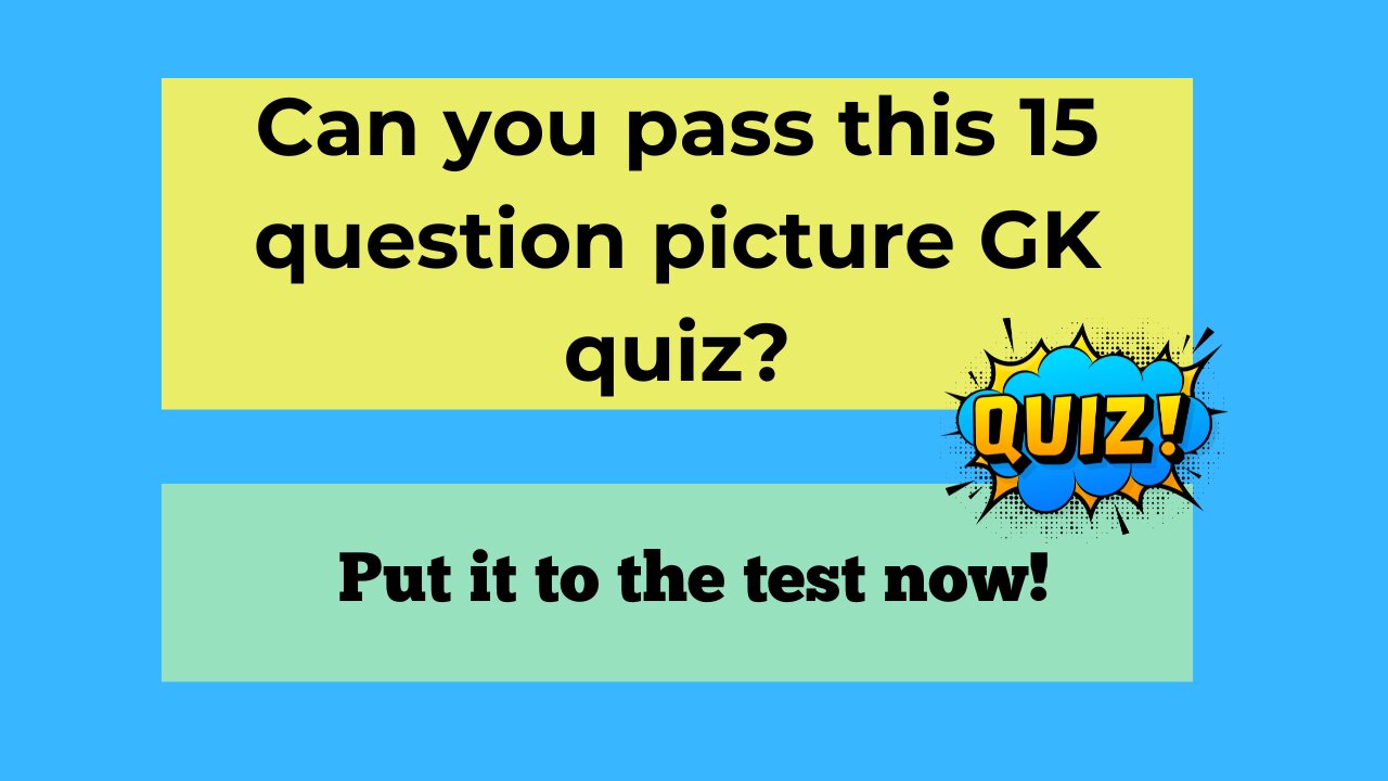 "Sharpen Your Mind: A Visual General Knowledge Quiz Challenge!"