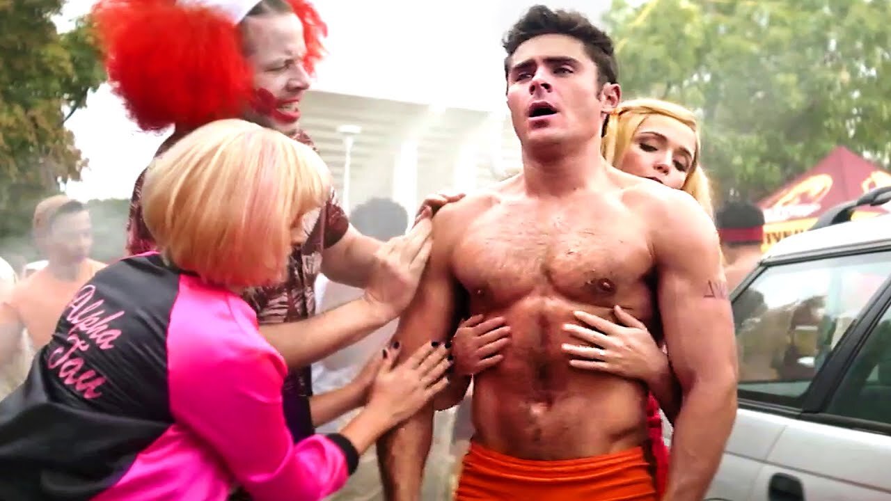 Zac Efron Swaps Baby Oil for Beef Grease?! 🤣🔥 | Neighbors 2 CLIP