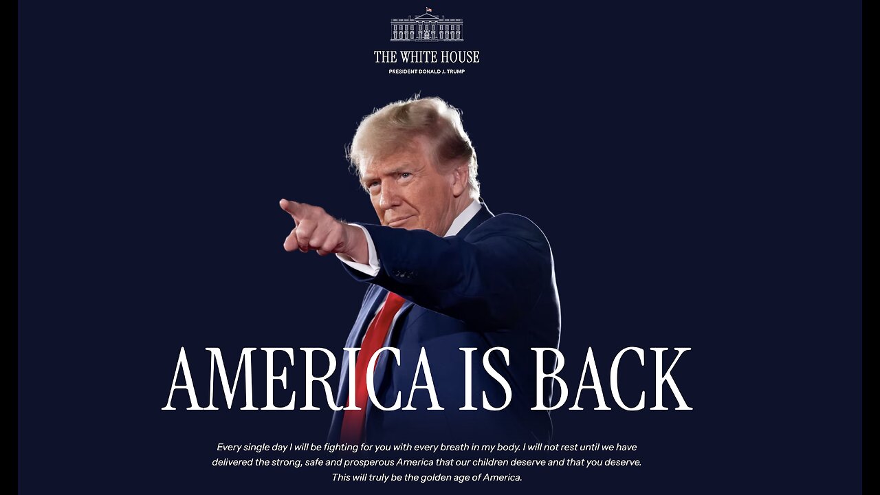 🇺🇸 🦅 Jan 20 2025 - 47th Presidential Oath & Inauguration Speech > Our Golden Age Has Just Begun