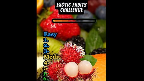 Exotic Fruits Challenge