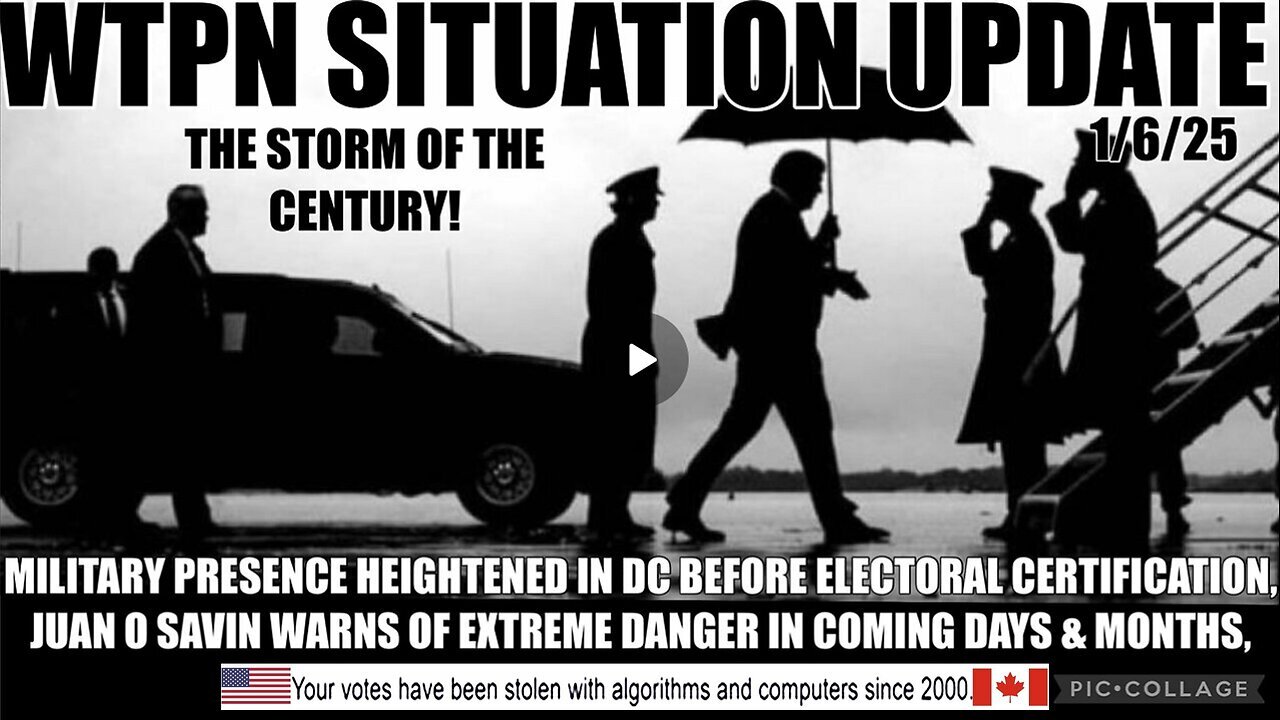 MILITARY IN DC BEFORE ELECTION CERT., JUAN O SAVEN, EXTREME DANGER ...