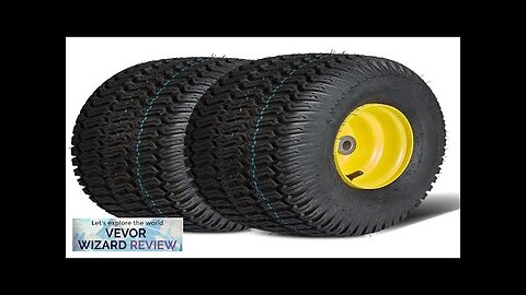 VEVOR Lawn Mower Tires with Rim 15x6-6" Tubeless Tractor Tires 2-Pack Tire Review