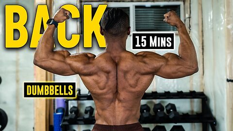 15 Minute Dumbbell Back Workout (No Bench) | Build & Burn #11 ✅💥