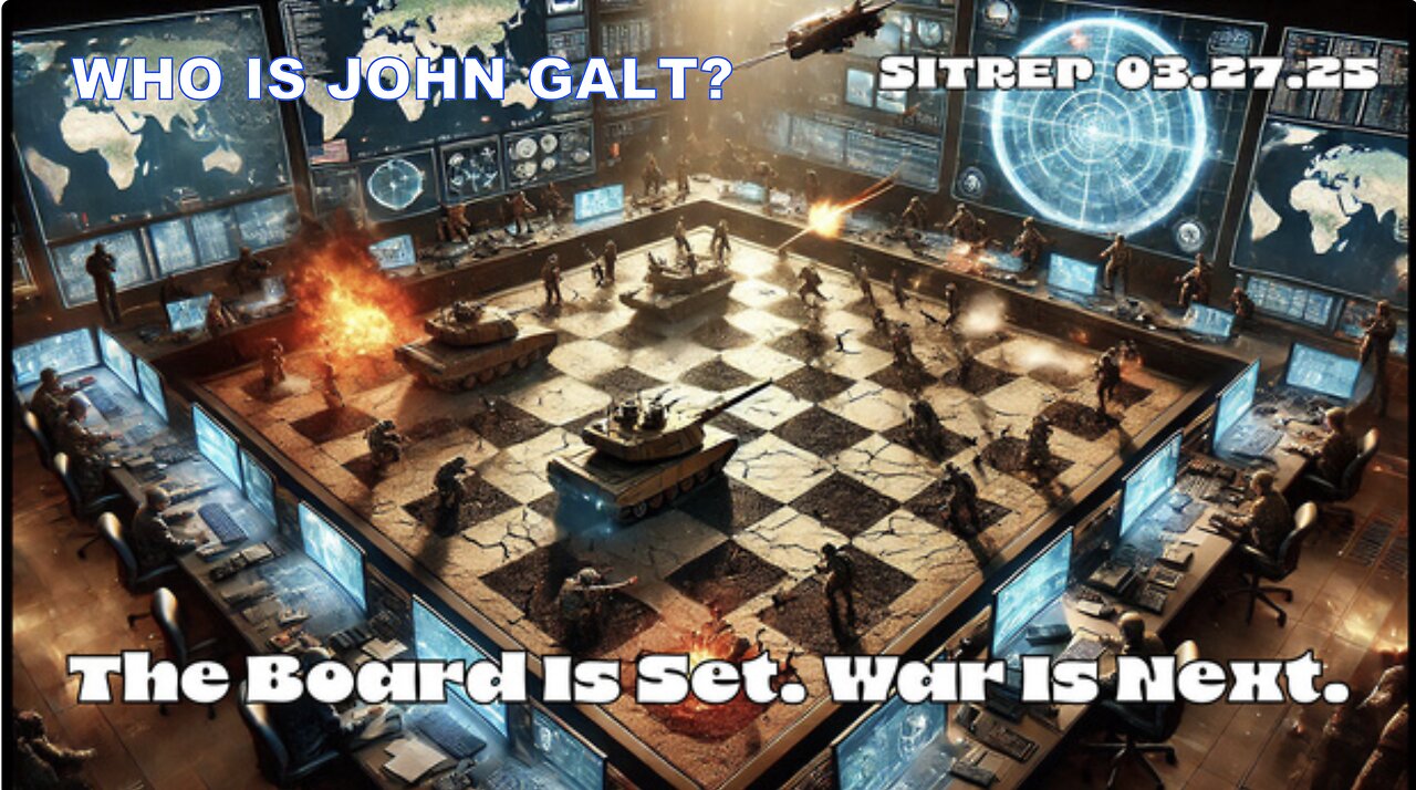MONKEY SITREP- THE BOARD IS SET, WAR IS NEXT? SGANON, WHO IS JOHN GALT