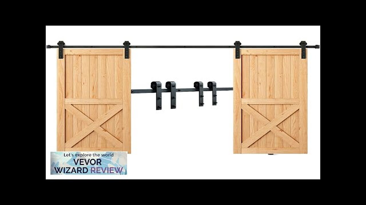 VEVOR 8FT Sliding Barn Door Hardware Kit 330LBS Heavy Duty Barn Door Review