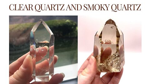 Crystal Unboxing Smoky Quartz and Clear Quartz Points Towers Obelisks Meaning Benefits Properties