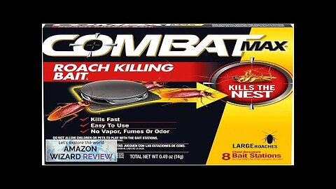 Combat Max Large Roach Killing Bait 8 count (Pack of 1) Review