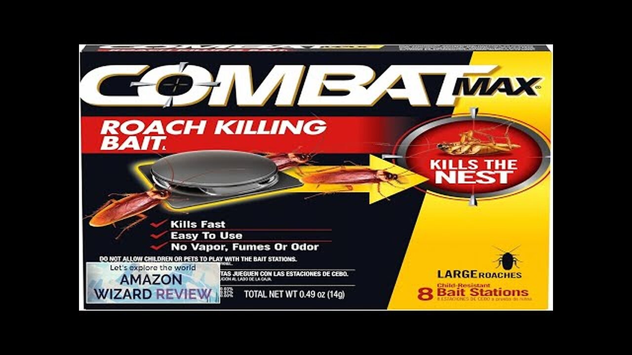 Combat Max Large Roach Killing Bait 8 count (Pack of 1) Review