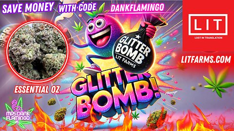 Trying Glitter Bomb Essential from Lit Farms! Mrs Dank Flamingo Review!!