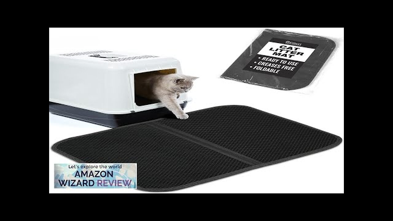 Foldable Cat Litter Mat 23.6"x 14.8" Litter Trapping Mat Kitty Litter Mat Review