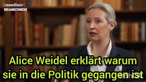 Alice Weidel erklärt warum sie in die Politik gegangen ist