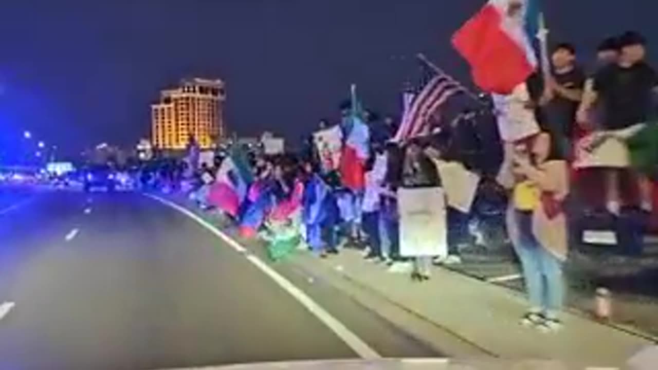 LMAOO, 🤣🤣somebody drove past the deportation protestors bumping, “ICE ICE BABY”
