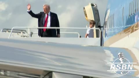 WATCH: President Trump Boards Air Force One to Attend the Super Bowl in New Orleans - 2/9/25