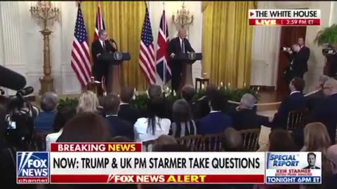 Reporter Asks President Trump If British PM Talked Him Out of Tariffs on UK