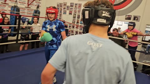 Joey sparring Myles 2/27/25