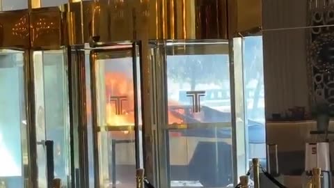 Tesla Cybertruck explodes at Trump Hotel in Las Vegas.