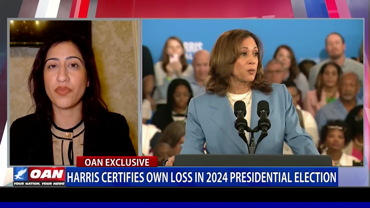 Harris Certifies Own Loss in 2024 Presidential Election