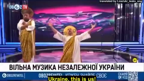 Ukrainians pray for the nuclear bomb on TV.