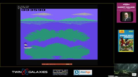 Atari 2600 EMU - Donald Duck's Speedboad - Game 6 X/X - 186,410