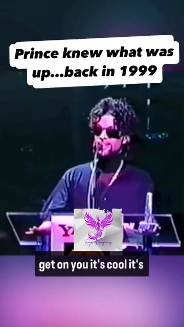Prince knew what was up...back in 1999