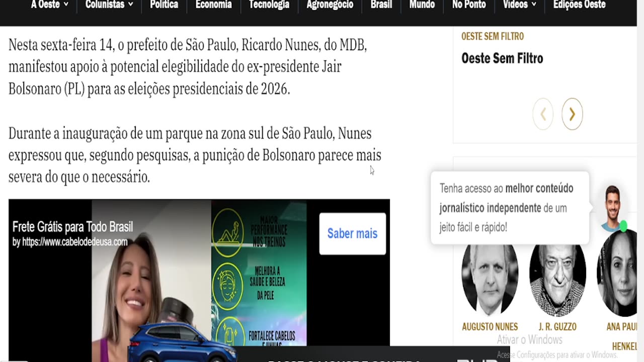 Prefeito defende a volta de BOLSONARO a Presidencia!!