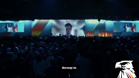 Elon Musk greetings to AFD and Alice Weidel in Germany 25. Jan. 2025 - original