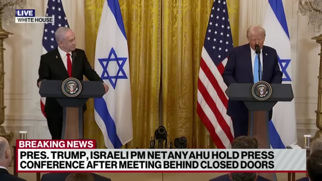 President Trump & Israeli PM Netanyahu hold press conference- 2-5-25