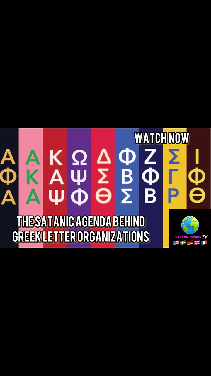 THE SATANIC AGENDA AROUND GREEK LETTER ORGANIZATION