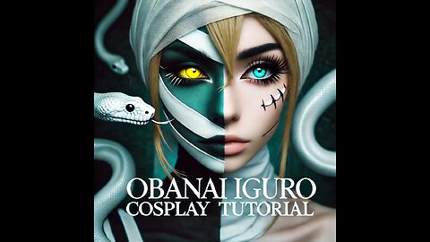 Obanai Iwaguro cosplay Tuturial Makeup - Demon Slayer