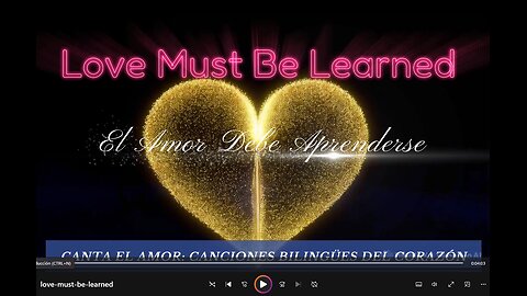 Love Must Be Learned / El Amor Debe Aprenderse - Bilingual Karaoke Song