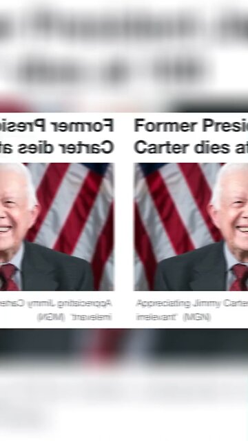 Jimmy Carter passed away