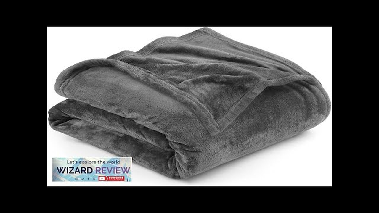 Utopia Bedding Fleece Blanket Queen Size Grey 300GSM Luxury Bed Blanket Anti-Static Review