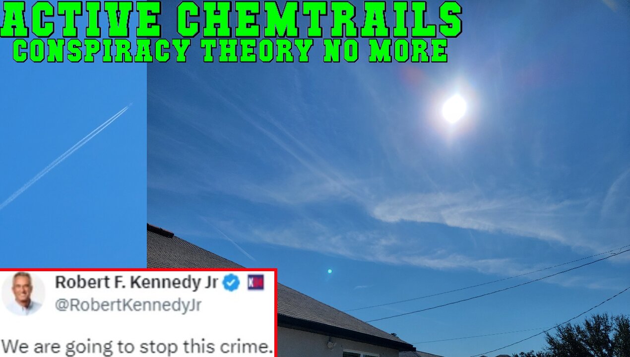 ACTIVE CHEMTRAILS - CONSPIRACY THEORY NO MORE - BILL in Florida MOVED TO "CRIMINAL JUSTICE"