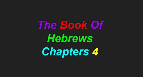 Hebrews Chapter 4