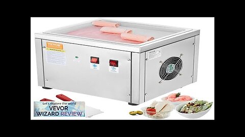 VEVOR Fried Ice Cream Roll Machine 11" x 9.5" Stir-Fried Ice Cream Review