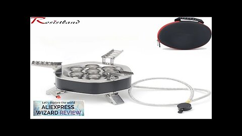 6800W 12800W 18000W Portable Outdoor Stove Camping Gas Stove Folding head Burner Review