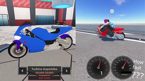 Getting the Turbine Superbike in ROBLOX Motorcycle Mayhem!