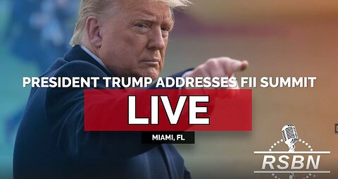 President Trump Addresses FII Summit in Miami, FL - 2.19.2025- WATCH PARTY!