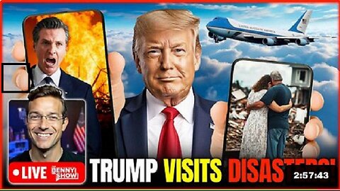 🚨Trump Live Right Now in North Carolina Disaster Area! Real Leader | Trump Visiting LA ~ by Benny Johnson 1/24/25