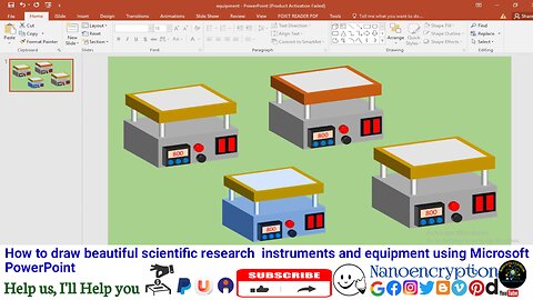 How to draw beautiful scientific research instruments and equipment using Microsoft PowerPoint